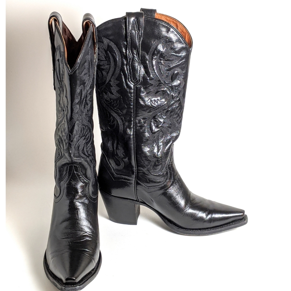 Dan Post Women's Cowboy Boots Black Size 7.5 M